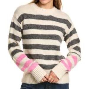 NWT French Connection Jessika Hadlee Jacquard Wool-Blend Sweater - size Large